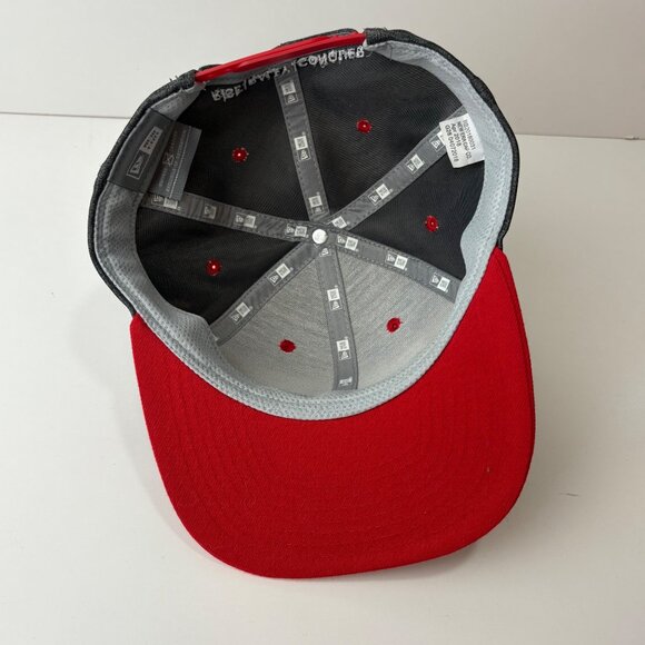Red Bull Conquest New Era Snapback Hat Gray & Red - Picture 7 of 7